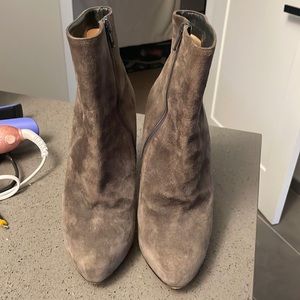 Beautiful suede platform boots by Louboutin in good condition and SO beautiful!